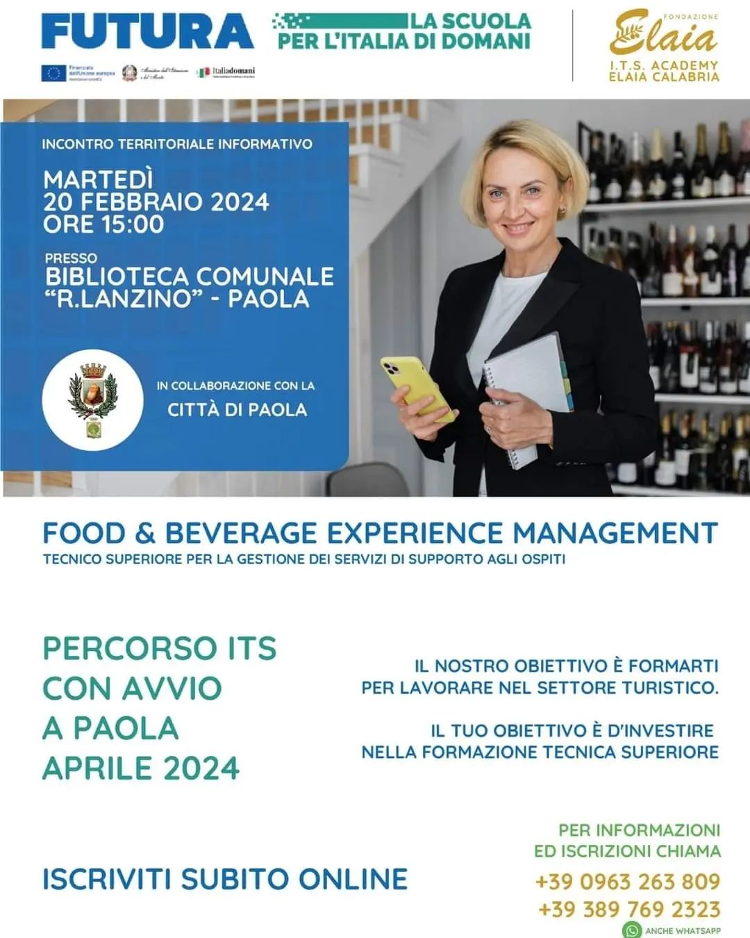 Corso di Food & Beverage experience management